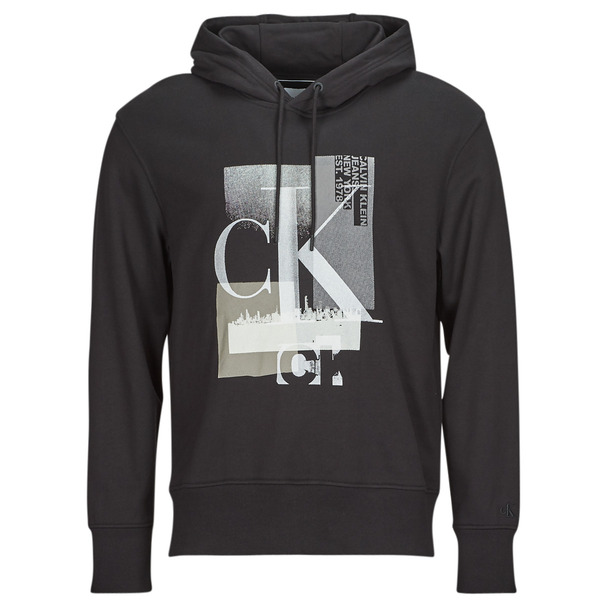  Calvin Klein Jeans  Bluzy Z Kapturem Calvin Klein Jeans  Connected Layer Landscape Hoodie  