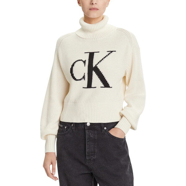  Calvin Klein Jeans  Swetry Calvin Klein Jeans  Blown Up Ck Loose Sweater Contra Lv047d349g  