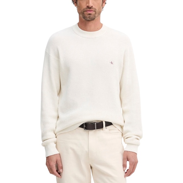  Calvin Klein Jeans  Swetry Calvin Klein Jeans  Ls Ez Cotton Waffle Lv04rd313g  
