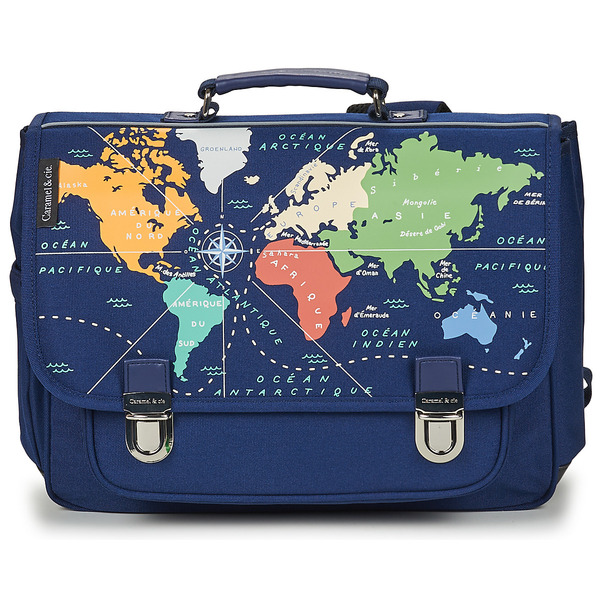  Caramel & Cie  Teczki Caramel & Cie  Cartable 38 Cm Mappemonde  