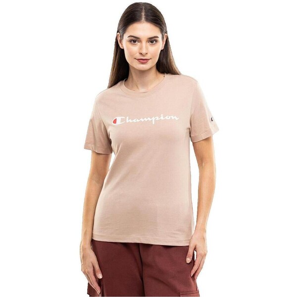  Champion  T-shirty Z Krótkim Rękawem Champion  T-shirt  Ss Tee Beige  