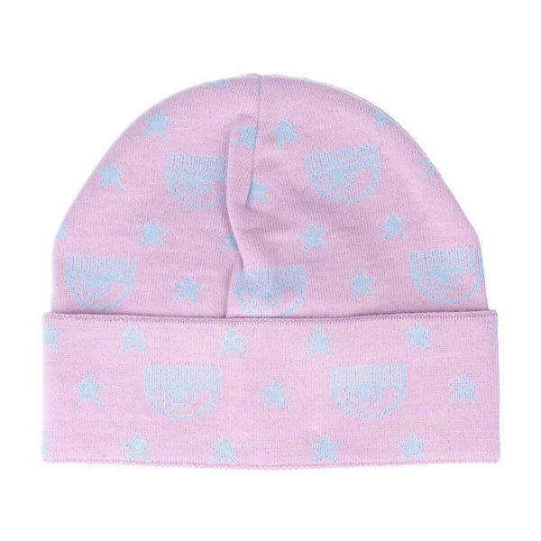  Chiara Ferragni  Czapki Z Daszkiem Chiara Ferragni  Pl1 Mini Logomania Allover Wool  