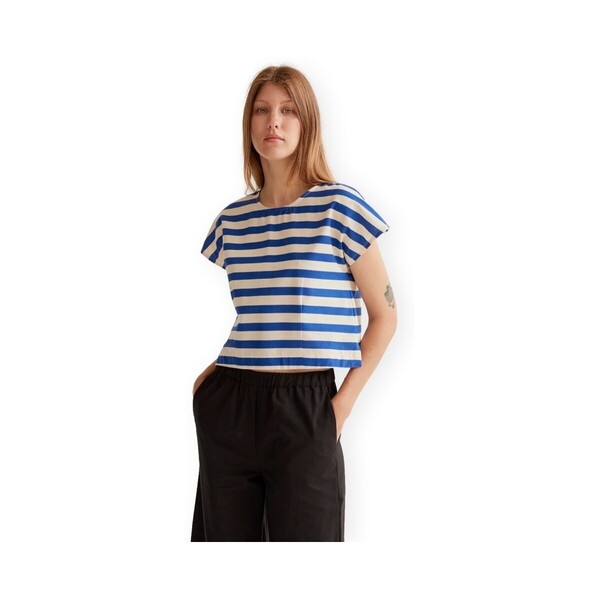  Compania Fantastica  Bluzki Compania Fantastica  Compañia Fantástica Top 41001 - Bamboo Blue  