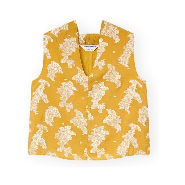  Compania Fantastica  Bluzki Compania Fantastica  Compañia Fantástica Top 41301 - Yellow  