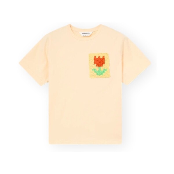  Compania Fantastica  T-shirty Z Krótkim Rękawem Compania Fantastica  Compañia Fantástica T-shirt 11036 - Light Yellow  
