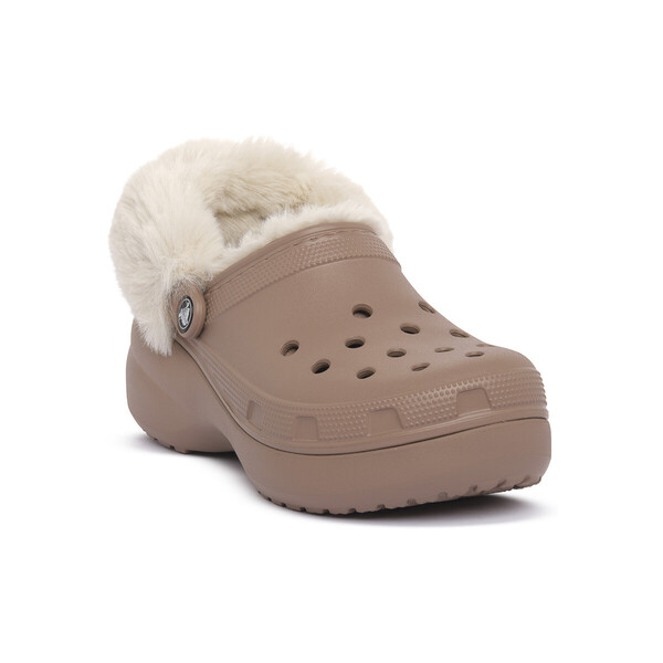  Crocs  Chodaki Crocs  Latt Classic Platform Fuzz Lined Cg  