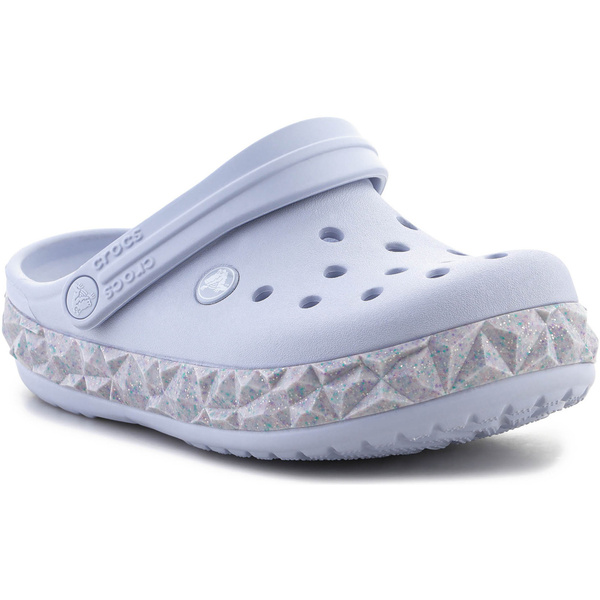  Crocs  Sandały Na Koturnie Crocs  Crockband Geometric Glitter Band Clog Kids 210134-5af  