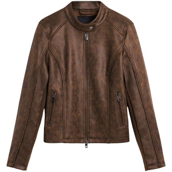  Desigual  Kurtki Skórzane Desigual  Chaq_sand 26swew10  