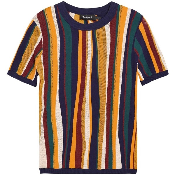  Desigual  T-shirty Z Krótkim Rękawem Desigual  Ts_stripes_lacroix 26swtk55  