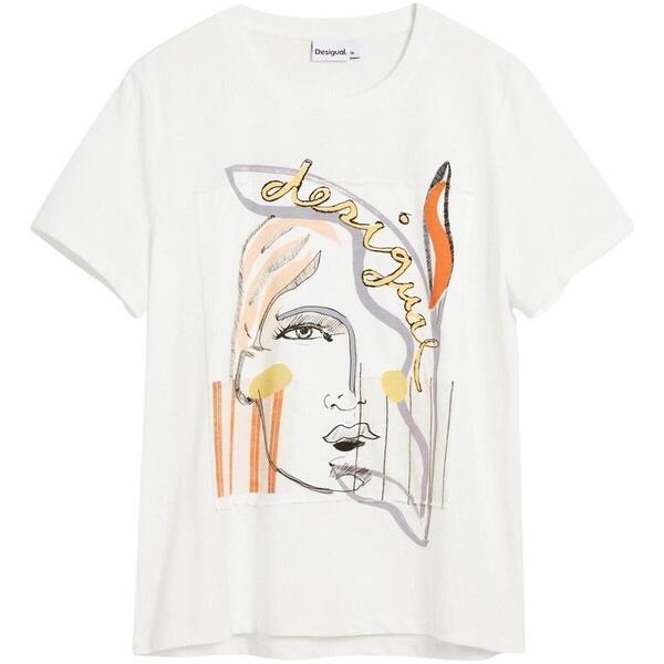  Desigual  T-shirty Z Krótkim Rękawem Desigual  Ts_vilma 26swtk51  