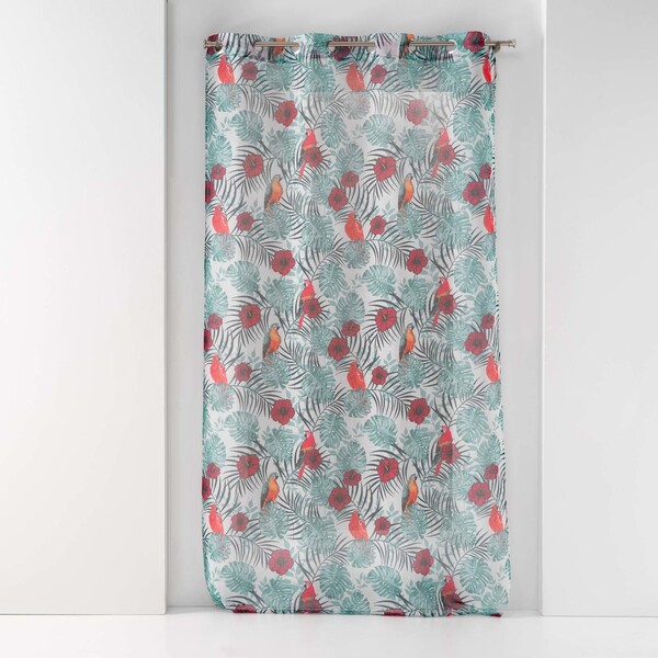  Douceur D Intérieur  Firanki Douceur D Intérieur  Panneau A Oeillets 140 X 240 Cm Voile Sable Imprime Caracas Blan  