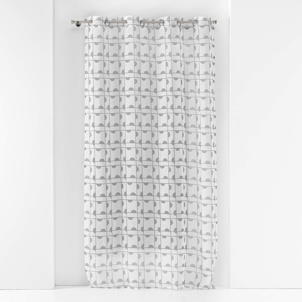  Douceur D Intérieur  Firanki Douceur D Intérieur  Panneau A Oeillets 140 X 240 Cm Voile Sable Imprime Gabi Gris  