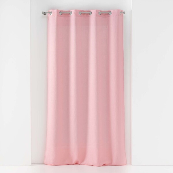 Douceur D Intérieur  Firanki Douceur D Intérieur  Panneau A Oeillets 140 X 240 Cm Voile Tisse Soane Rose  