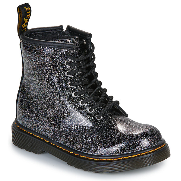  Dr. Martens  Buty Dziecko Dr. Martens  1460 T Black Silver Nebula Glitter  