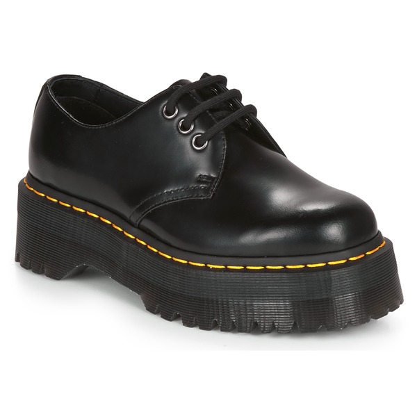 Dr. Martens  Derby Dr. Martens  1461 Quad Black Polished Smooth  
