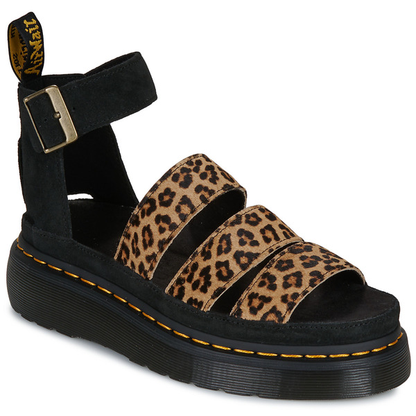  Dr. Martens  Płaskie Sandały  Dr. Martens  Clarissa Ii Quad Sandal Mini Leopard  