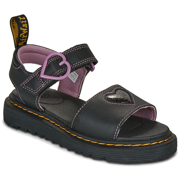  Dr. Martens  Płaskie Sandały  Dr. Martens  Marlowe Hearts Ii J  Black Lucido  