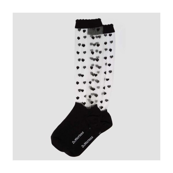  Dr. Martens  Skarpetki Wysokie Dr. Martens  Heart Mesh Sock  