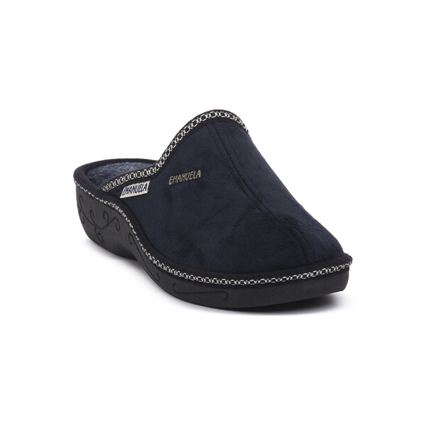  Emanuela  Buty Emanuela  1025 Blu Pantofola  