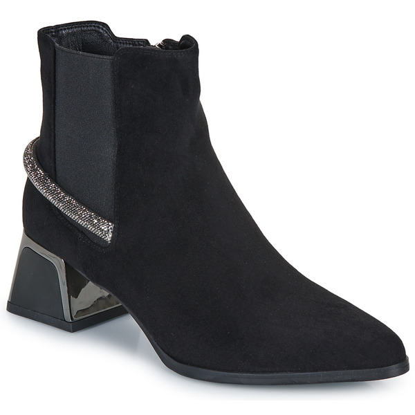  Exé Shoes  Botki Exé Shoes  P1811-t941-fabric-black  