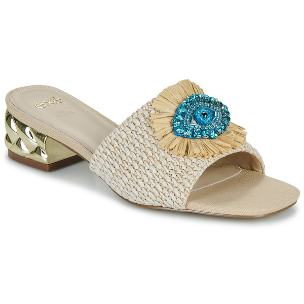  Exé Shoes  Klapki Exé Shoes  Katy-424-raffia-beige  