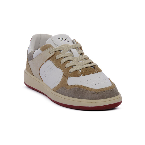  Frau  Buty Frau  Nappa Scratch White Bordo  