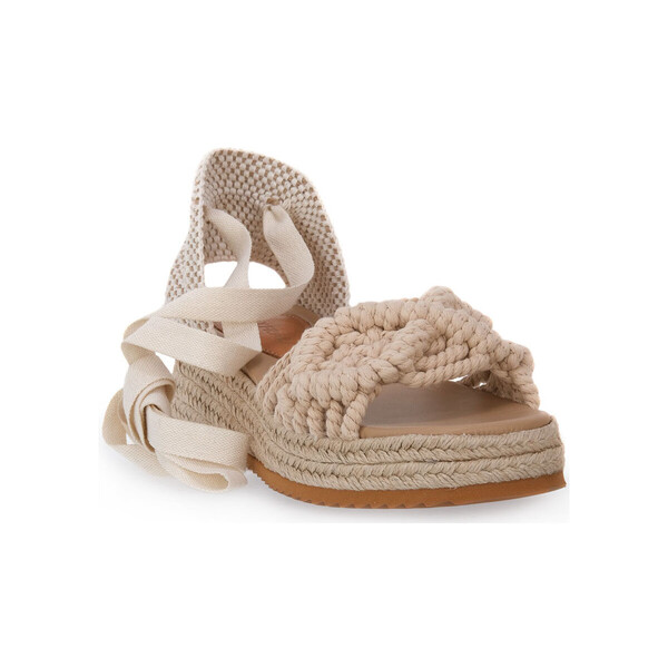  Frau  Sandały Na Koturnie Frau  Fancy Macrame Natural  