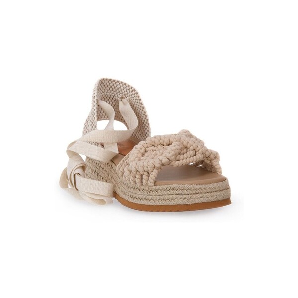  Frau  Sandały Na Koturnie Frau  Fancy Macrame Natural  