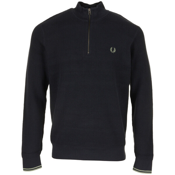  Fred Perry  Swetry Fred Perry  Waffle Stitch Half Zip Jumper  