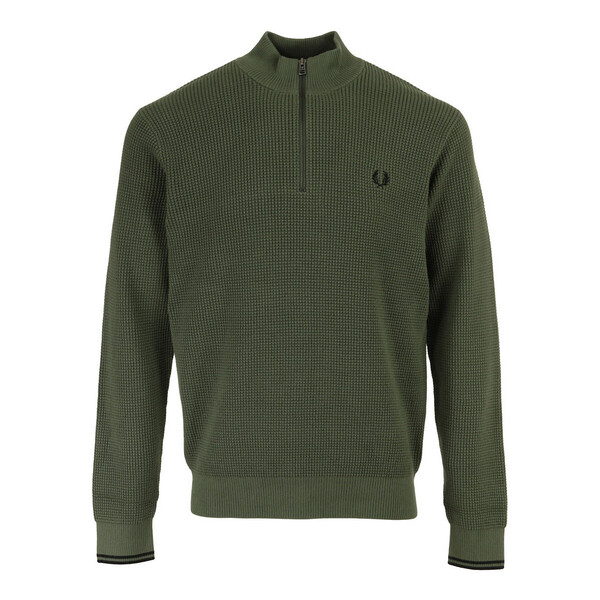  Fred Perry  Swetry Fred Perry  Waffle Stitch Half Zipjumper  