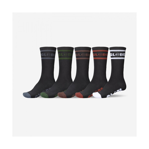  Globe  Skarpety Globe  Tilt Hi Crew Sock 5 Pack  