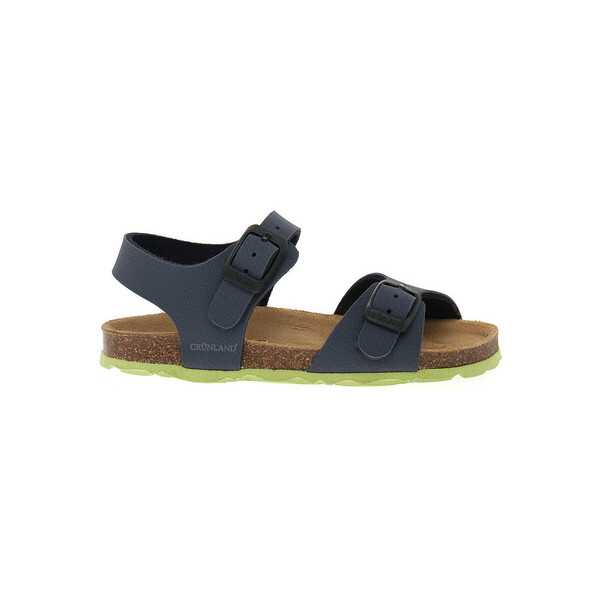  Grunland  Płaskie Sandały  Grunland  Blu Lime 40aria  