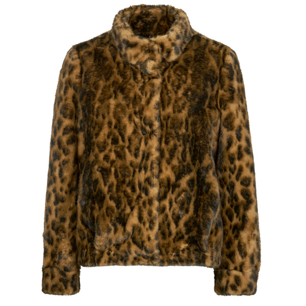  Guess  Płaszcze Guess  Luna Faux Fure Leopard  