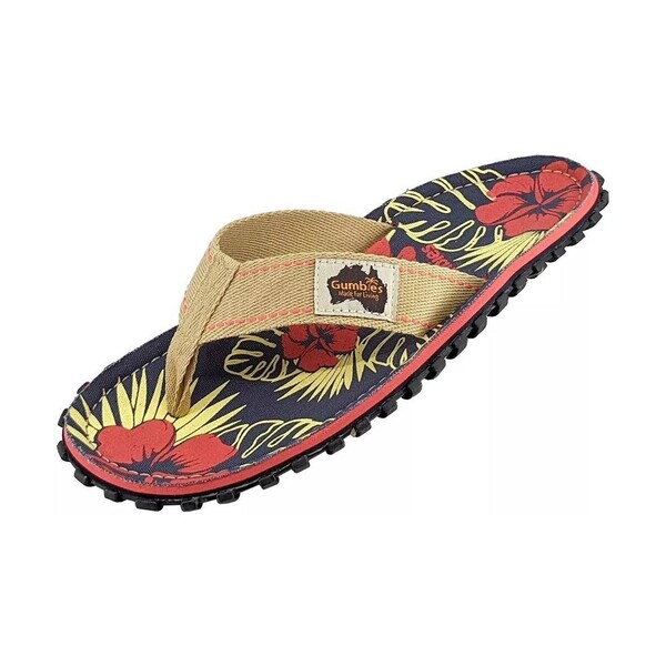  Gumbies  Japonki Gumbies  Islander Denim Hibiscus  