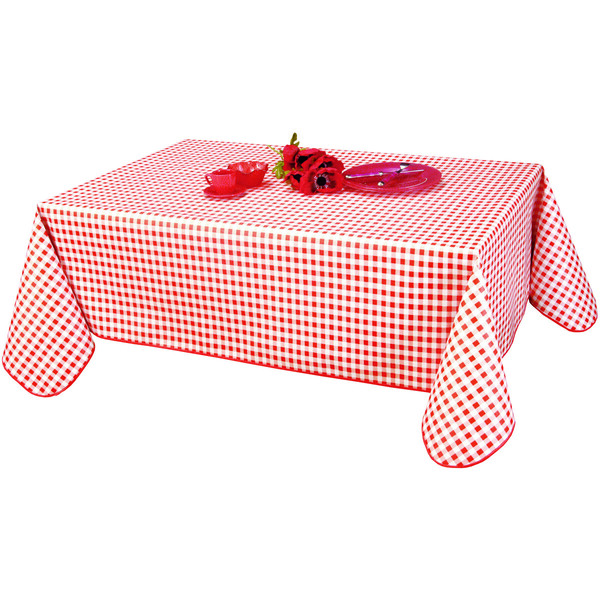  Habitable  Obrusy Habitable  Vichy - Rouge - 140x250 Cm  