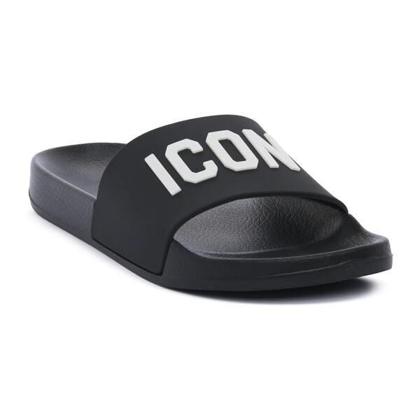  Icon  Klapki Icon  Black  