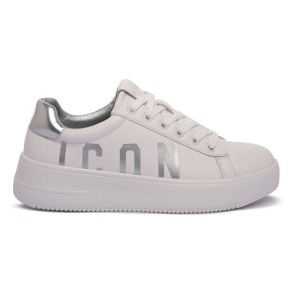 Icon  Trampki Icon  White Silver  