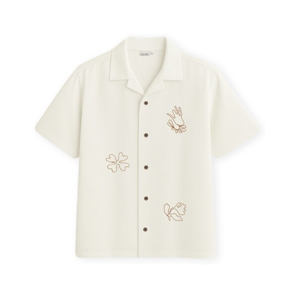  Imago  Koszule Z Krótkim Rękawem Imago  Autumnal Shirt - Cru  