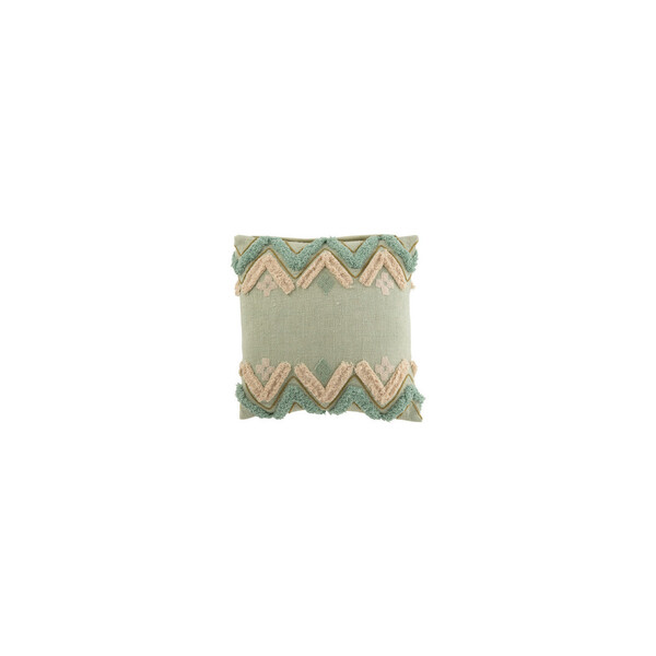  J-line  Poduszki J-line  Coussin Zigzag Carre Cot Bleu (45x45x45cm)  