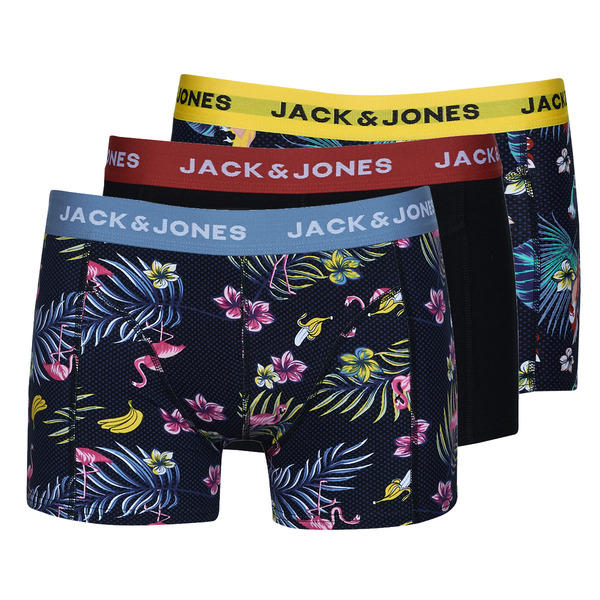 Jack & Jones  Bokserki Jack & Jones  Jacflower Bird Trunks X3  