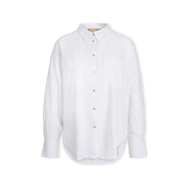  Jjxx  Bluzki Jjxx  Jamie Linen Shirt L/s - White  