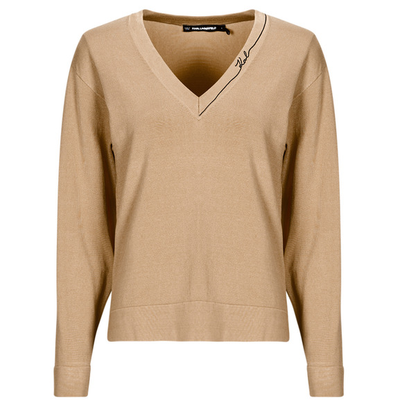  Karl Lagerfeld  Swetry Karl Lagerfeld  Light V-neck Knit Sweater  
