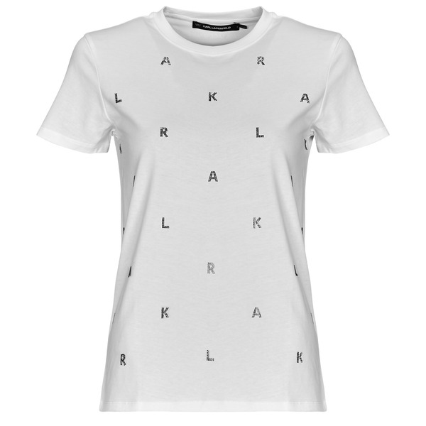  Karl Lagerfeld  T-shirty Z Krótkim Rękawem Karl Lagerfeld  Rhinestone Karl  T-shirt  