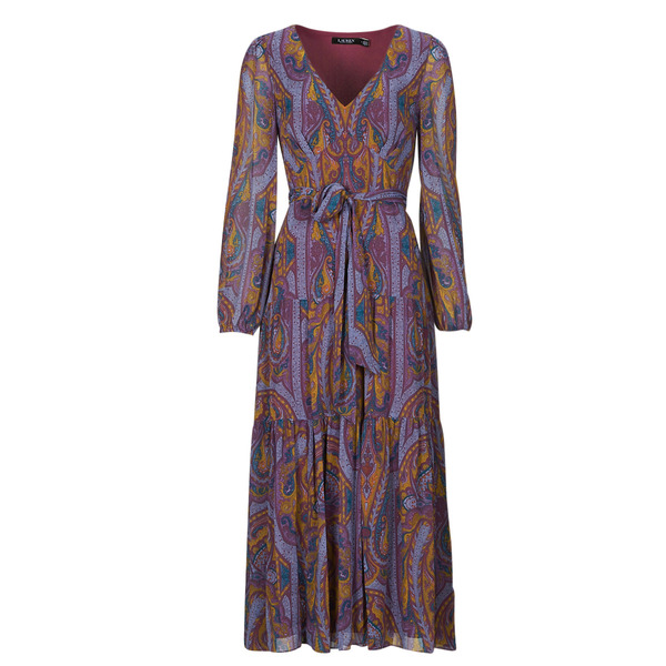  Lauren Ralph Lauren  Sukienki Długie Lauren Ralph Lauren  Hateta-long Sleeve-day Dress  