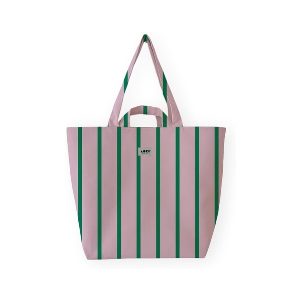  Lori Barcelona  Torby Shopper Lori Barcelona  Fine Stripe - Green/pink  