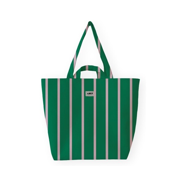  Lori Barcelona  Torby Shopper Lori Barcelona  Fine Stripe - Pink/green  