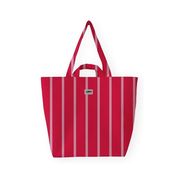  Lori Barcelona  Torby Shopper Lori Barcelona  Fine Stripe - Pink/red  