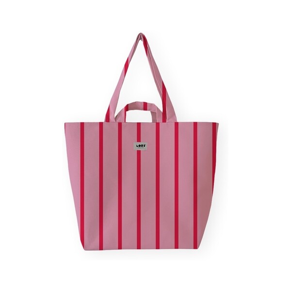  Lori Barcelona  Torby Shopper Lori Barcelona  Fine Stripe - Red/pink  