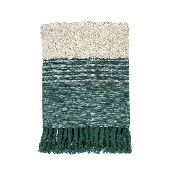  Malagoon  Pledy, Narzuty Malagoon  Tribal Green Throw  