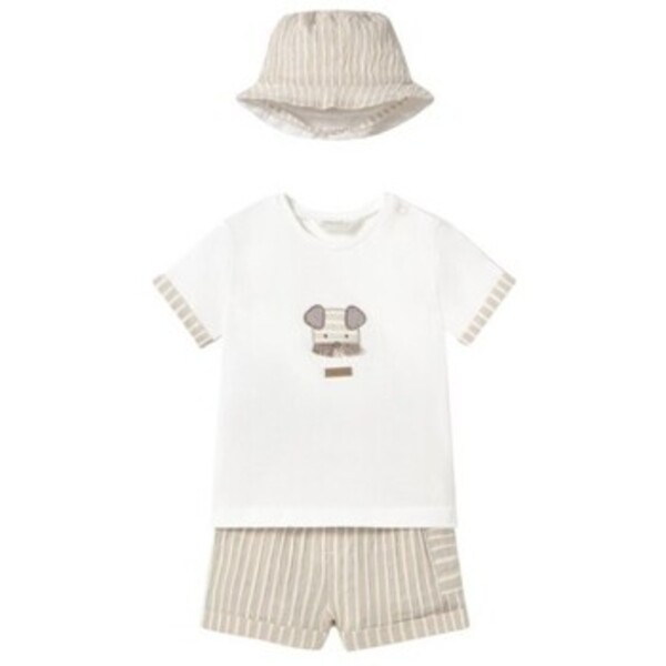  Mayoral  Komplet Mayoral  1201 Conjunto 3 Piezas Beige  
